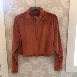 Urban outfitters fuzzy zip up